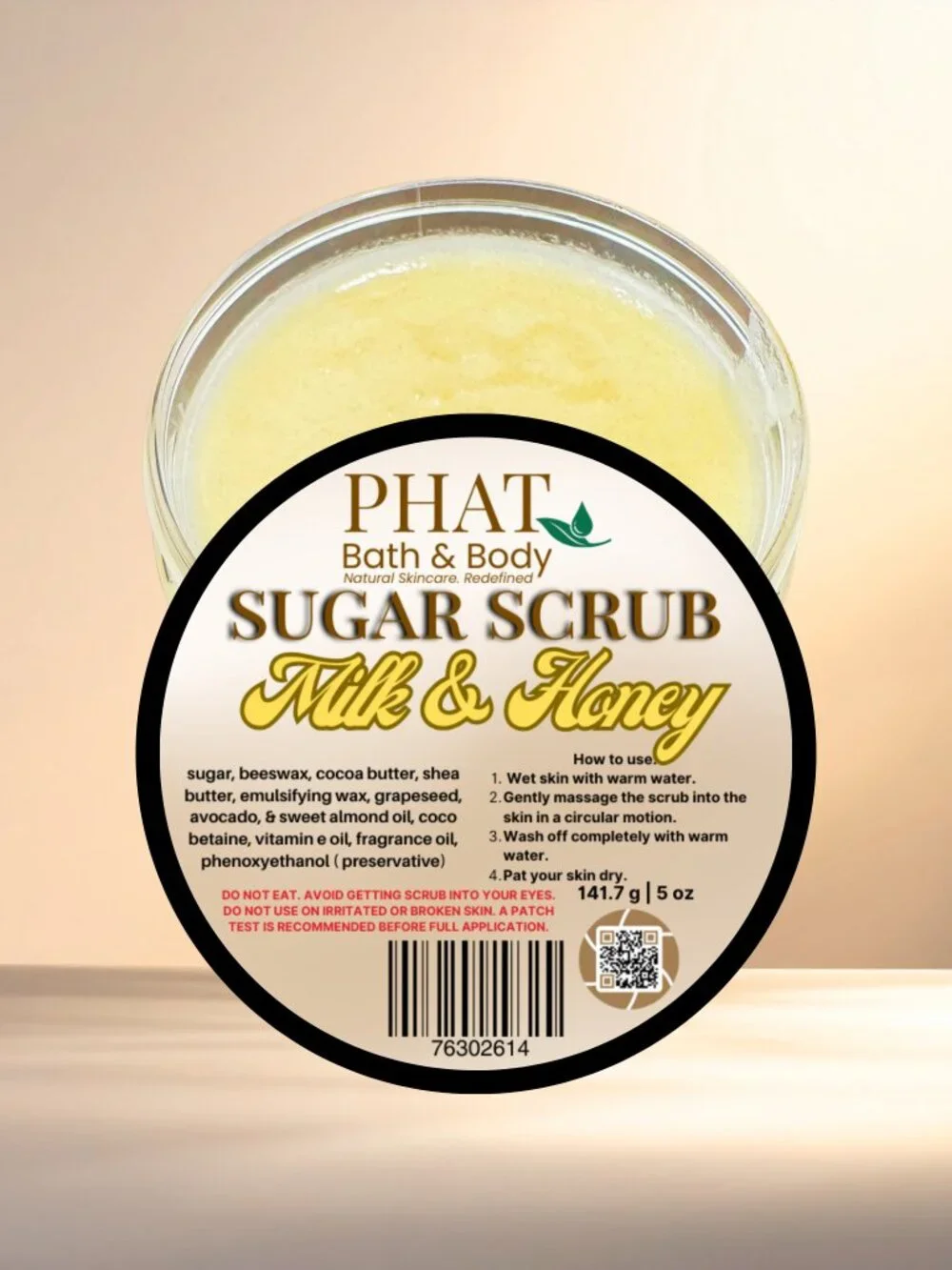 Phat Bath & Body Milk & Honey Sugar Scrub